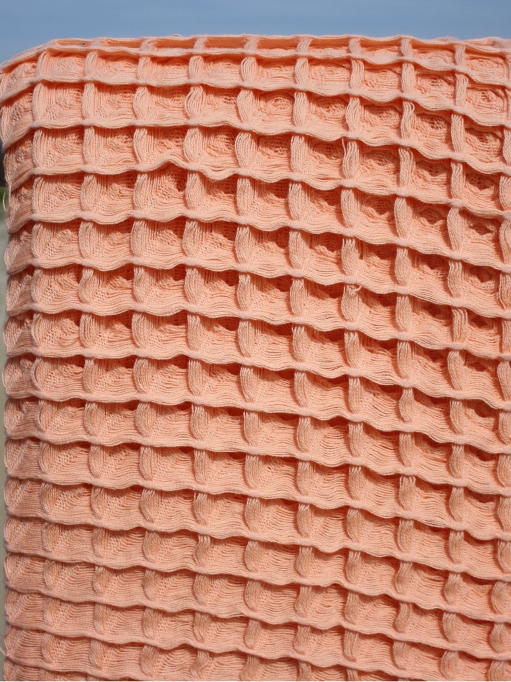 Turkish cotton Blanket for Baby or Lap Orange Color